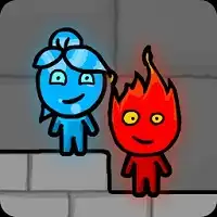 Fireboy and Watergirl in the Forest Temple - classic free game at GoGy